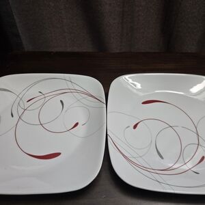 Corelle Splendor Square Luncheon Plates 9"